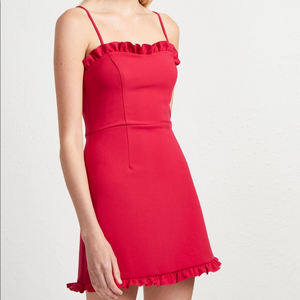 NWOT French Connection Whisper Ruth Frill Dress